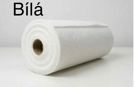 Filc/plsť - bílá