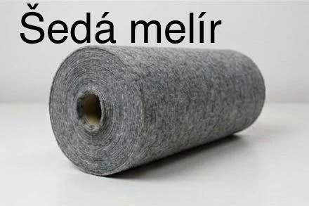 Filc/plsť - šedý melír