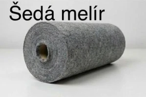 Filc/plsť - šedý melír